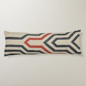 オレンジ色と青のグラフィック線 ボディピロー (裏面)