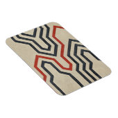 オレンジ色と青のグラフィック線 マグネット (右側)