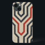 オレンジ色と青のグラフィック線 iPhone 13ケース<br><div class="desc">グラフィックのオレンジと青の線がチャリリア・ザリスによって作品を横断する。オレンジ色のラインは作品の大半を切り抜き、ブルーのラインは目立つパターンを持つ。今すぐ行け！</div>