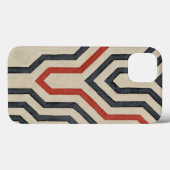 オレンジ色と青のグラフィック線 Case-Mate iPhoneケース (裏面 (横))