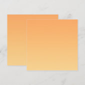 オレンジ色と黄色のグラデーション背景 (正面/裏面)