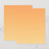 オレンジ色と黄色のグラデーション背景 (正面/裏面)