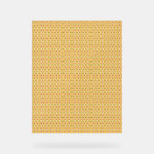 オレンジ色と黄色の円の背景 アクリルサイン (正面)