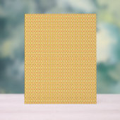 オレンジ色と黄色の円の背景 アクリルサイン (ニュートラル)