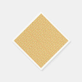 オレンジ色と黄色の円の背景 スタンダードカクテルナプキン (角)