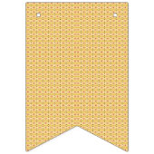 オレンジ色と黄色の円の背景 バンティングフラッグ (第2の旗)