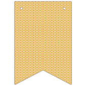 オレンジ色と黄色の円の背景 バンティングフラッグ (第1の旗)