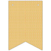 オレンジ色と黄色の円の背景 バンティングフラッグ (第3の旗)