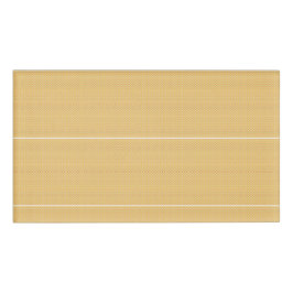 オレンジ色と黄色の円の背景 名札