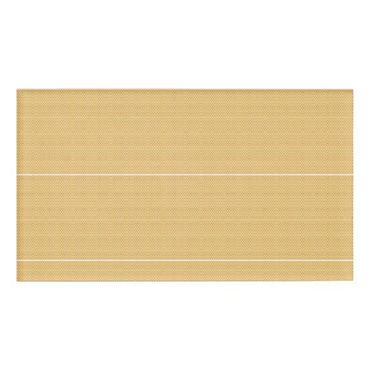 オレンジ色と黄色の円の背景 名札 (正面)