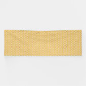 オレンジ色と黄色の円の背景 横断幕 (横)