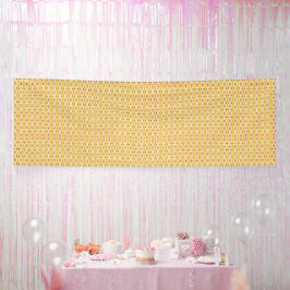 オレンジ色と黄色の円の背景 横断幕