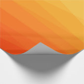 オレンジ色と黄色の多角形 ラッピングペーパー (角)