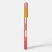 オレンジ色と黄色の暖かいストライプのジオメトリック名 Case-Mate iPhoneケース (裏面 / 右)