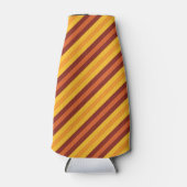 オレンジ色と黄色の色のストライプ ボトルクーラー (正面)