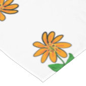 オレンジ色と黄色の花 テーブルクロス (アングル)