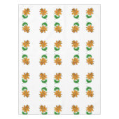 オレンジ色と黄色の花 テーブルクロス (正面)