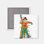 オレンジ色のかかし マグネット (正面/裏面)