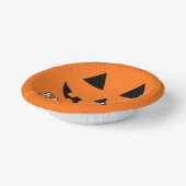 オレンジ色のかぼちゃにハロウィーンの名前を入れよう ペーパーボウル (傾斜あり)