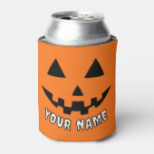 オレンジ色のかぼちゃにハロウィーンの名前を入れよう 缶クーラー (缶正面)