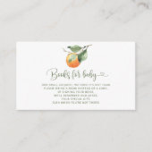 オレンジ色のかわいこちゃんブックベビーチケットエンクロージャカード エンクロージャーカード (正面)