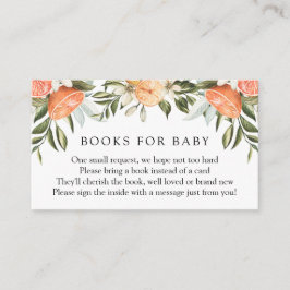 オレンジ色のかわいこちゃんブックベビー挿入カード エンクロージャーカード