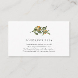 オレンジ色のかわいこちゃんブックベビー挿入カード エンクロージャーカード