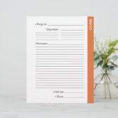 オレンジ色のその他の両面レシピページ (スタンド正面)