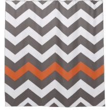 オレンジ色のアクセントで灰色のジグザグ