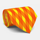 オレンジ色のイエローダイヤモンド ネクタイ (ロール)