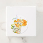 オレンジ色のイタリアン アペロール スプリッツ ブライズ シャワー フェイバータグ (インサイチュ)