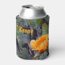 オレンジ色のイナシのサボテンの花写真 缶クーラー