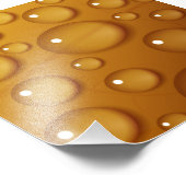 オレンジ色のウォータードロップテクスチャ フォトプリント (角)