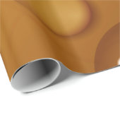 オレンジ色のウォータードロップテクスチャ ラッピングペーパー (ロールコーナー)