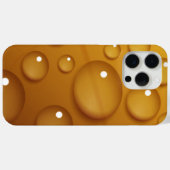 オレンジ色のウォータードロップテクスチャ Case-Mate iPhoneケース (裏面 (横))