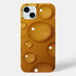 オレンジ色のウォータードロップテクスチャ iPhone 15 MINIケース