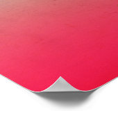 オレンジ色のウミウマのシンプルな海辺のイラスト ポスター (角)