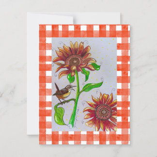 オレンジ色のウレン葉書 ポストカード