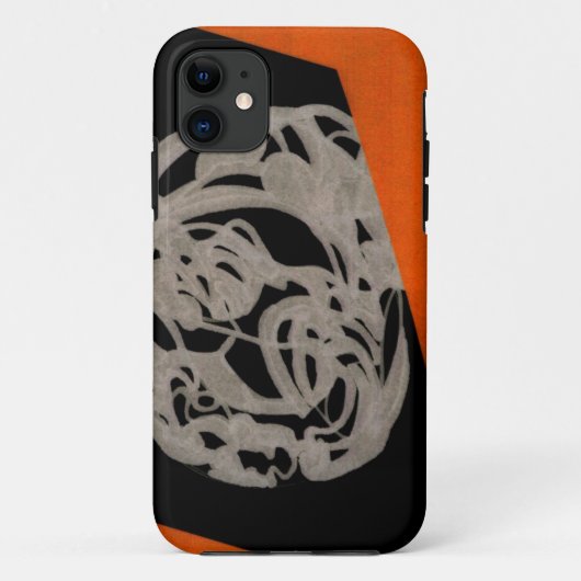 オレンジ色のオリジンケースメイトiPhoneケース Case-Mate iPhoneケース (裏面)