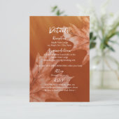 オレンジ色のカエデ離れア付き詳細 エンクロージャーカード (スタンド正面)