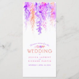 オレンジ色のカスケードフローラアート水の色のメニューパック メニュー