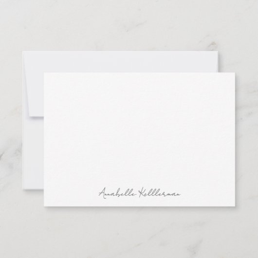 オレンジ色のカスタマイズ名前 サンキューカード (裏面)