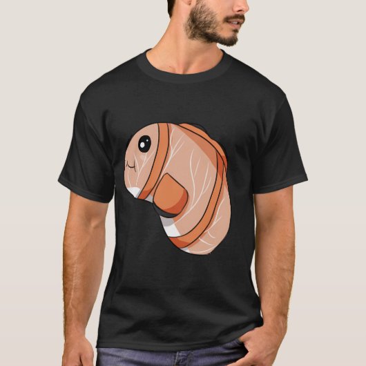 オレンジ色のカッコウガイの赤ちゃん Tシャツ (正面)