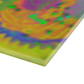 オレンジ色のカップケーキ切り取りボード カッティングボード (角)