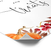 オレンジ色のカボチャのスイーツとベビーシャワーを処理 ポスター (角)