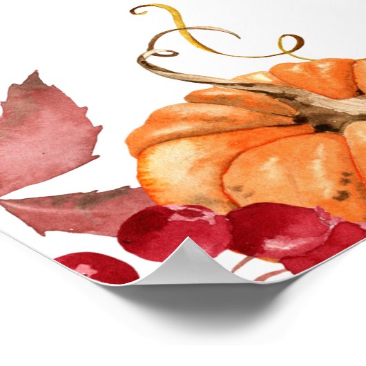 オレンジ色のカボチャの性別が男の子または女の子のグラフを明らかにする ポスター (角)