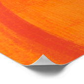 オレンジ色のカボチャの感謝祭のパーティー プリント可能 ポスター (角)