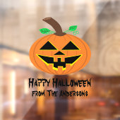 オレンジ色のカボチャの窓が引っ掛かる ウィンドウサイン (シート2)