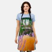 オレンジ色のカボチャを使用したガーデンはまだ生活 エプロン (着用した状態)