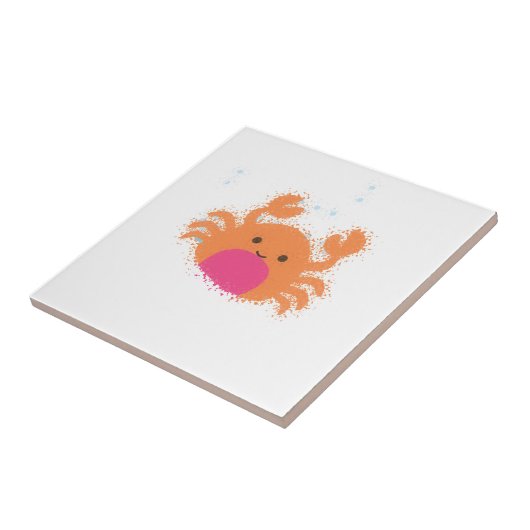 オレンジ色のガニ タイル (側面)